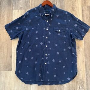 Ralph Lauren Navy Star Pattern Shirt